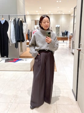 「アイテム（ベルト）」を使った、ggka4さん（レディース・154cm）の秋コーディネート