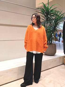 「アイテム（アクセサリー）」を使った、ggka4さん（レディース・154cm）の秋コーディネート