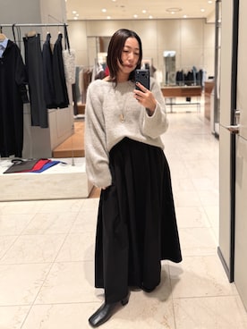 「レディースファッション」｜「アイテム（アクセサリー）」を使った、ggka4さん（レディース・154cm）の秋コーディネート