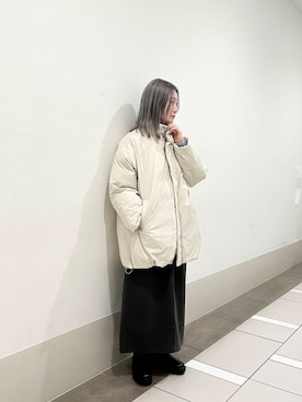 「URBAN RESEARCH DOORS（アーバンリサーチドアーズ）のトラックソールブーツ（ブーツ、ブラック系）」を使った、晴菜さん（レディース・157cm）の冬コーディネート
