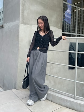 「レディースファッション」｜「アイテム（スラックス）」を使った、RAYCASSIN_officialさん（レディース・160cm）の夏コーディネート