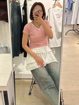 「RAY CASSIN（レイカズン）のアイテム」を使った、RAYCASSIN_officialさん（レディース・171cm）の春コーディネート