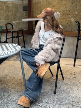 「アイテム（ブルゾン）」を使った、RAYCASSIN_officialさん（レディース・155cm）の秋コーディネート