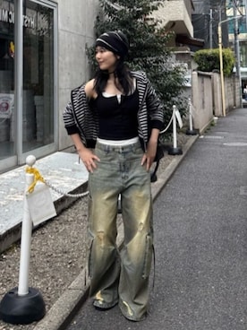 「RAY CASSIN（レイカズン）のアイテム（トップス）」を使った、RAYCASSIN_officialさん（レディース・160cm）の春コーディネート