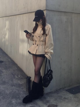 「RAY CASSIN（レイカズン）のアイテム」を使った、RAYCASSIN_officialさん（レディース・158cm）の秋コーディネート