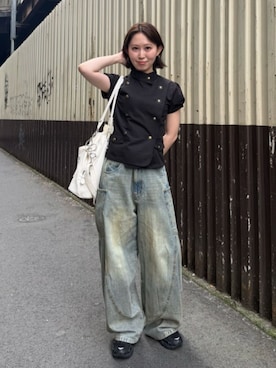「RAY CASSIN（レイカズン）のアイテム（バッグ）」を使った、RAYCASSIN_officialさん（レディース・156cm）の夏コーディネート