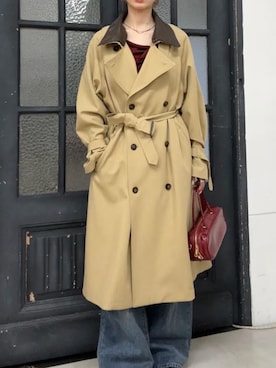 「カラーコート」｜RAYCASSIN_officialさん（レディース・155cm）の冬コーディネート
