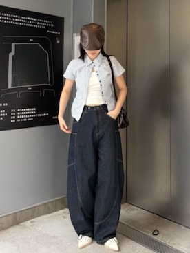 「RAY CASSIN（レイカズン）のアイテム（パンツ）」を使った、RAYCASSIN_officialさん（レディース・160cm）の春コーディネート