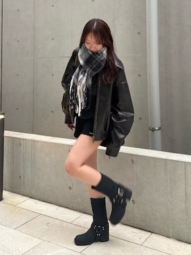 「アイテム（ブルゾン）」を使った、RAYCASSIN_officialさん（レディース・158cm）の秋コーディネート