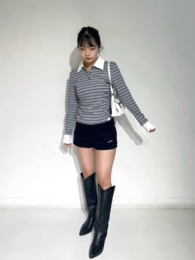 「RAY CASSIN（レイカズン）のアイテム（トップス）」を使った、RAYCASSIN_officialさん（レディース・159cm）の春コーディネート