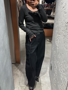 「RAY CASSIN（レイカズン）のアイテム（トップス）」を使った、RAYCASSIN_officialさん（レディース・171cm）の春コーディネート