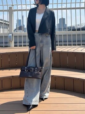 「アイテム（その他アウター）」を使った、RAYCASSIN_officialさん（骨格ストレート・レディース・157cm）の秋コーディネート
