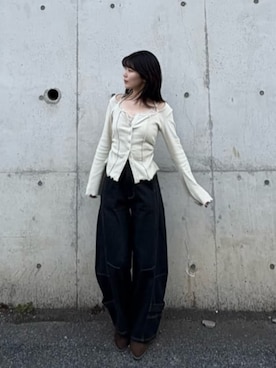 「RAY CASSIN（レイカズン）のアイテム（トップス）」を使った、RAYCASSIN_officialさん（レディース・160cm）の春コーディネート