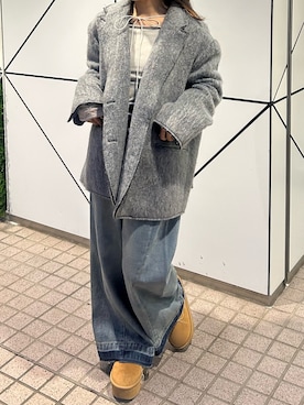 「レイカズン(Ray Cassin)」｜「アイテム（その他アウター）」を使った、RAYCASSIN_officialさん（レディース・157cm）の冬コーディネート