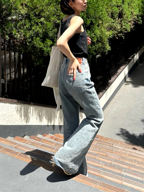 フレアデニムパンツ