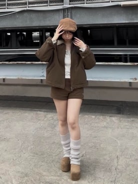 「RAY CASSIN（レイカズン）のアイテム」を使った、RAYCASSIN_officialさん（レディース・151cm）の冬コーディネート