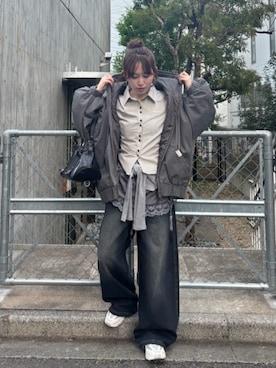 「RAY CASSIN（レイカズン）のアイテム（トップス）」を使った、RAYCASSIN_officialさん（レディース・156cm）の春コーディネート