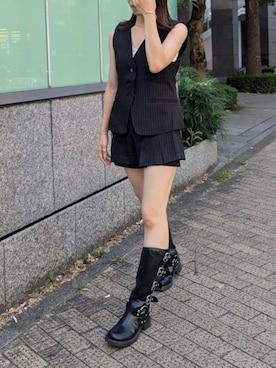 「スーツ」｜「アイテム（トップス）」を使った、RAYCASSIN_officialさん（レディース・158cm）の夏コーディネート