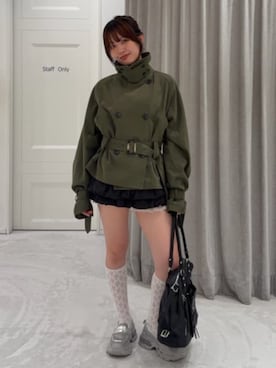 「RAY CASSIN（レイカズン）のアイテム（スカート）」を使った、RAYCASSIN_officialさん（レディース・158cm）の秋コーディネート