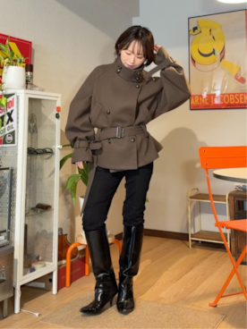 「RAY CASSIN（レイカズン）のアイテム」を使った、RAYCASSIN_officialさん（レディース・152cm）の秋コーディネート