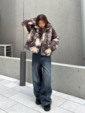 「トレンド秋素材コーデ」｜「アイテム（パンツ）」を使った、RAYCASSIN_officialさん（レディース・158cm）の秋コーディネート