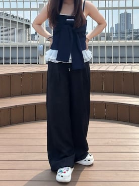 「レイヤード」｜「アイテム（キャミソール）」を使った、RAYCASSIN_officialさん（レディース・158cm）の秋コーディネート