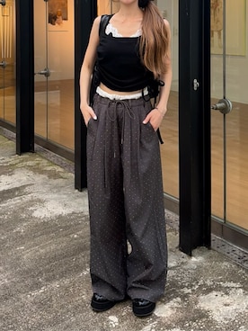 「RAY CASSIN（レイカズン）のアイテム（パンツ）」を使った、RAYCASSIN_officialさん（レディース・155cm）の夏コーディネート