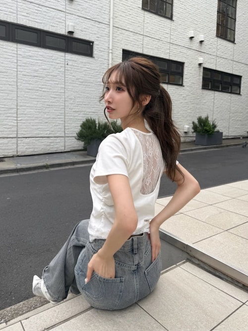 フレアデニムパンツ