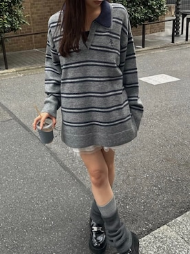 「アイテム（レッグウォーマー）」を使った、RAYCASSIN_officialさん（レディース・158cm）の秋コーディネート