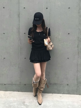 「RAY CASSIN（レイカズン）のアイテム（トップス）」を使った、RAYCASSIN_officialさん（レディース・158cm）の春コーディネート