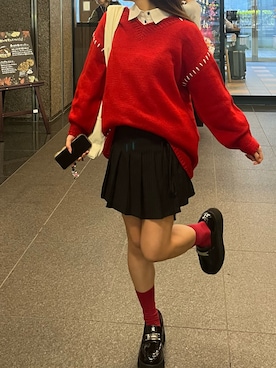 「RAY CASSIN（レイカズン）のアイテム（その他シューズ）」を使った、RAYCASSIN_officialさん（レディース・157cm）の秋コーディネート
