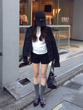 「RAY CASSIN（レイカズン）のアイテム（トップス）」を使った、RAYCASSIN_officialさん（レディース・158cm）の春コーディネート