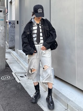 「RAY CASSIN（レイカズン）のアイテム（バッグ）」を使った、RAYCASSIN_officialさん（レディース・160cm）の夏コーディネート