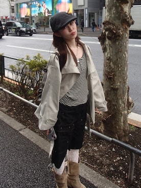 「RAY CASSIN（レイカズン）のアイテム（トップス）」を使った、RAYCASSIN_officialさん（レディース・156cm）の春コーディネート