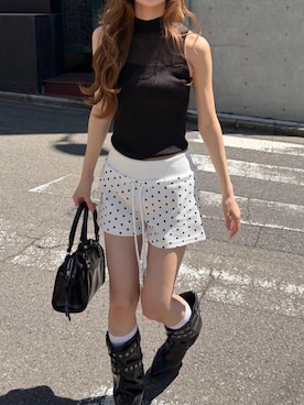 「RAY CASSIN（レイカズン）のアイテム（パンツ）」を使った、RAYCASSIN_officialさん（レディース・155cm）の春コーディネート