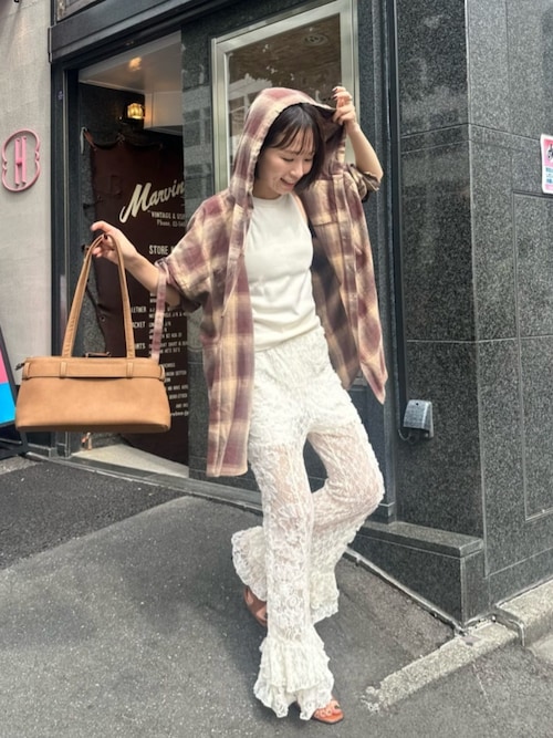 セール】【セットアップ対応】レースフレアパンツ（その他パンツ