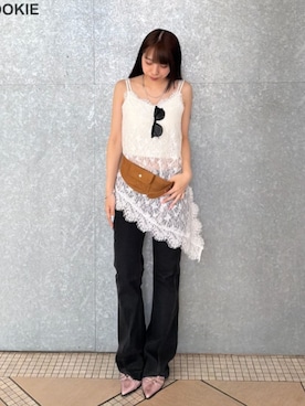 「RAY CASSIN（レイカズン）のアイテム（トップス）」を使った、RAYCASSIN_officialさん（レディース・151cm）の夏コーディネート