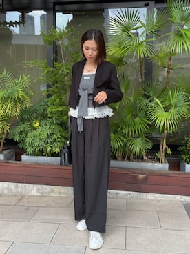 「骨格ウェーブ」｜「アイテム（その他アウター）」を使った、RAYCASSIN_officialさん（レディース・171cm）の秋コーディネート