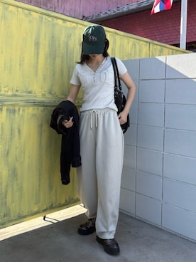 「RAY CASSIN（レイカズン）のアイテム（バッグ）」を使った、RAYCASSIN_officialさん（レディース・160cm）の春コーディネート