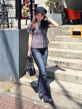 「アイテム（キャスケット）」を使った、RAYCASSIN_officialさん（レディース・156cm）の春コーディネート