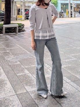 「RAY CASSIN（レイカズン）のアイテム」を使った、RAYCASSIN_officialさん（レディース・158cm）の夏コーディネート