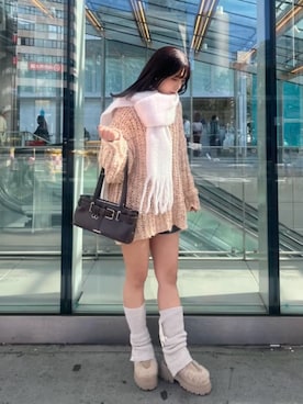 「アイテム（レッグウォーマー）」を使った、RAYCASSIN_officialさん（レディース・158cm）の秋コーディネート