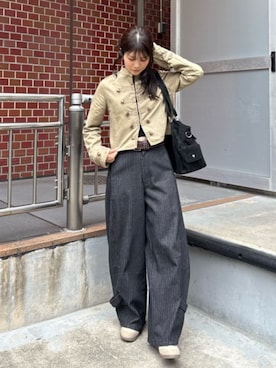 「RAY CASSIN（レイカズン）のアイテム（バッグ）」を使った、RAYCASSIN_officialさん（レディース・160cm）の夏コーディネート