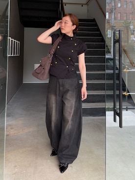 「RAY CASSIN（レイカズン）のアイテム（バッグ）」を使った、RAYCASSIN_officialさん（レディース・160cm）の夏コーディネート