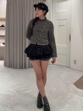 「RAY CASSIN（レイカズン）のアイテム（帽子）」を使った、RAYCASSIN_officialさん（レディース・163cm）の秋コーディネート