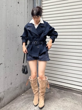 「RAY CASSIN（レイカズン）のアイテム（バッグ）」を使った、RAYCASSIN_officialさん（レディース・160cm）の夏コーディネート