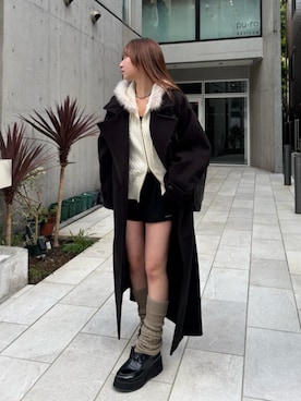 「アイテム（レッグウォーマー）」を使った、RAYCASSIN_officialさん（レディース・158cm）の秋コーディネート