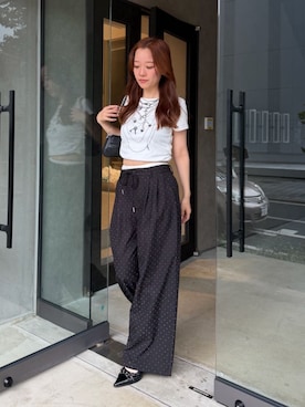 「RAY CASSIN（レイカズン）のアイテム（バッグ）」を使った、RAYCASSIN_officialさん（レディース・160cm）の夏コーディネート