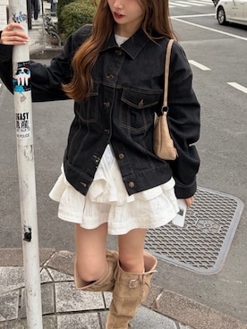 「RAY CASSIN（レイカズン）のアイテム（ジャケット/アウター）」を使った、RAYCASSIN_officialさん（レディース・155cm）の春コーディネート