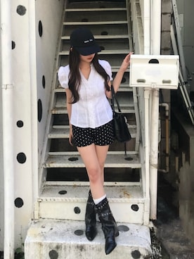 「RAY CASSIN（レイカズン）のアイテム（シューズ）」を使った、RAYCASSIN_officialさん（レディース・158cm）の春コーディネート